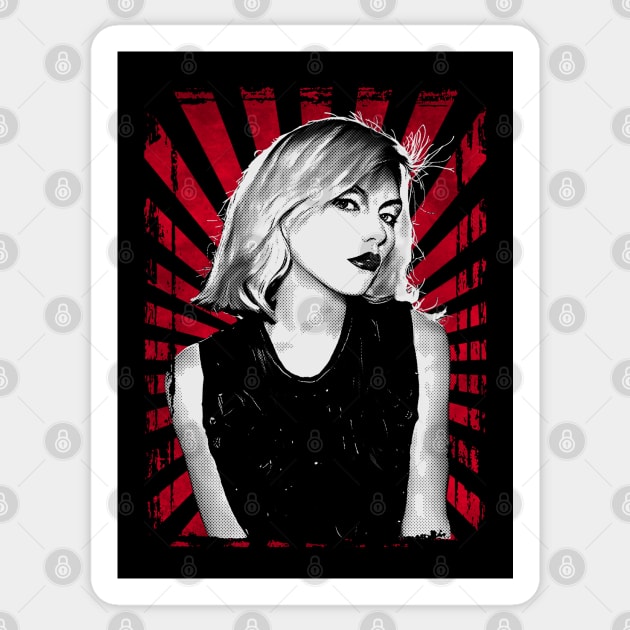 Blondie-Vintage Style Design-Fan Art Design-Debbie harry Sticker by Mr.FansArt